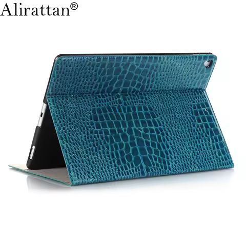 New Trendy Crocodile Pattern iPad Pro Tablet Case 2026 Fashion Design Luxury iPad Flip Card Holster 
