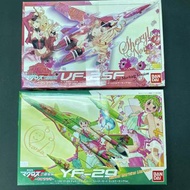 全新 日版 未開 模型 WAVE 1/100 超時空要塞F 戀離飛翼 雪露+蘭花 Macross Frontier YF-29 Ranka Marking Version + VF-25F Shery