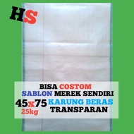 karung beras 25kg Costum sablon merek sendiri