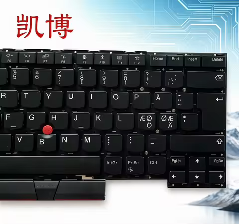 Genuine NorthEurope For Lenovo ThinkPad T490S Backlight Laptop Keyboard New NE Layout SN20R66148 4PE