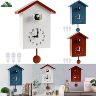 Cuckoo Clock Plastic Cuckoo Wall Clock with Bird Tweeting Sound Hanging Bird Clock Battery Operated Cuckoo Clock for Home Living Room SHOPSKC0056