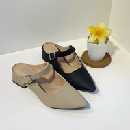 BONNIE HEELS 617-217 BERTUTUP SEPARUH 1 INCI GLITTER TAHAN LAMA TAHAN LASAK Kasual