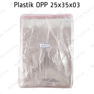 6,6 Plastik Seal Opp 25X35X03 (100 Lembar) / Plastik Lem 25 X 35 X 03