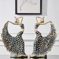 Peacock Dancer Statue Aesthetic Decoration Bedroom Decoration Living Room Aesthetic Room Decor Decor