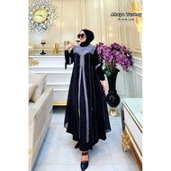 Latest Turkey Jersey Mix Ceruty Abaya Dress Abaya Abaya Dress Abaya Turkey - Ayuni