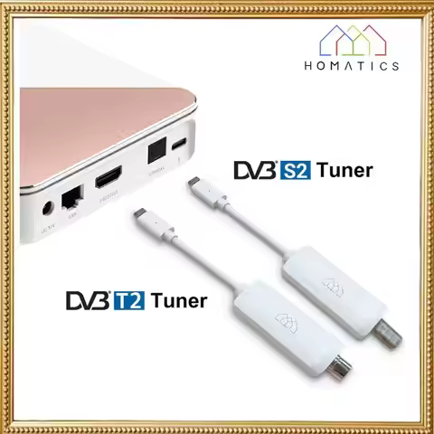 DVB-T2 DVB-S2 Tuner for Homatics Android TV Box R Lite 4K & 4K Plus & RockTek G2 also KICKPI KP1 Goo
