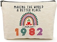 35th 36th 37th 38th 39th 41th 42th 43th 44th Birthday Gifts for Her Makeup Bags, 1989 1988 1987 1986