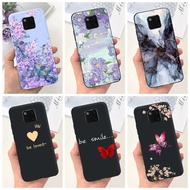 Huawei Mate 20 Pro / Mate 20 Lite / Mate20 Beautiful Flower Butterfly Pattern Candy Color Soft Silicone Case