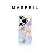 MASFEIL | เคสโทรศัพท์แม่เหล็กครอบคลุมเต็มรูปแบบบางมากสำหรับ Huawei Pura80Pro P70 P60 P40pro+