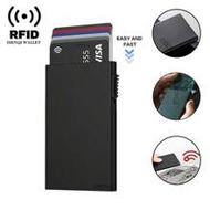 RFID Blocking ID Card Holder, Minimalist Aluminum Alloy Wallet, Pocket Card Case, Bank Card Holder, 