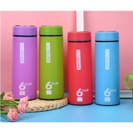 6OUP Cup Leakproof Water Bottle Creative Tumbler Color Cup Hot and Cold Double Layer Water Glass