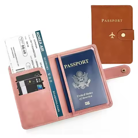 New Passport Cover Buckle Man Women Travel Passport Holder,Passport Case Holder Bridesmaid Groomsman