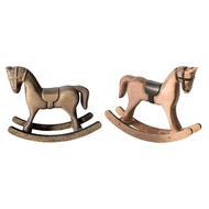 [mojotorw7] Rocking Horse Decoration Home Decoration Fashion Rocking Craft Art Ornament Wooden Horse