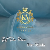 Kain Tile Polos Halus Jatuh Meteran Mewah Bahan Gamis Wanita Kekinian Soft Tulle Rok Tutu Dress Gaun