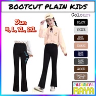 KGT Bamboo Slack Mini Bootcut Kids M-2XL Perempuan KIDS Bootcuts Pants Seluar Getah Slack Panjang Ka