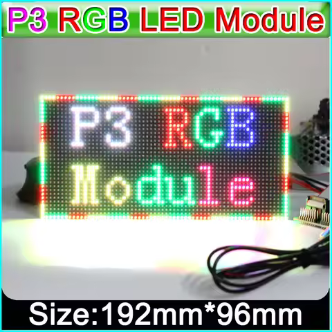 P3 Indoor Full Color LED Display Module 64x32 dot Matrix 192mm * 96mm,SMD RGB P3 LED Panel, P4 P5 P6