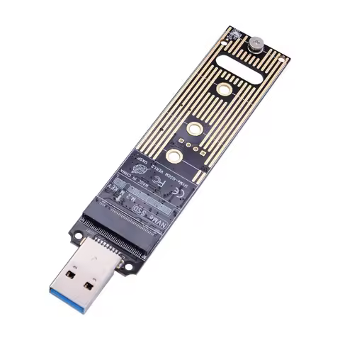 M.2 NVME SSD to USB 3.1 Adapter PCI-E to USB-A 3.0 Internal Converter Card JMS583 Chip 10Gbps USB3.1