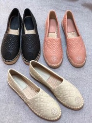 💕3️⃣色現貨款實拍 Tory burch Fleming soft shoes Espadrille Espadrilles flats heels 平底鞋 草鞋漁夫鞋 夢展望 菱形草編鞋 鞋