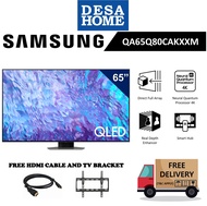 [FREE DELIVERY] SAMSUNG QA65Q80CAKXXM  65'' QLED 4K SMART TV  QA65Q80C / Q80C (FREE HDMI CABLE &amp; TV BRACKET)