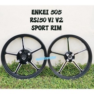 [ ENKEI ] RS150 V1 V2 Y15ZR Y16ZR  FG511 FG505 SPORT RIM SPORTRIM FG 511 505 CHROME 160 185 17