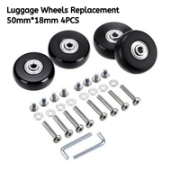 4PCS 40/45/50MM Suitcase Luggage Wheels Replacement Rubber Wheels Repair Kit Suitcase Replacement Wh