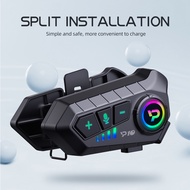 Spot COD Helmet Freedconn intercom For Motorcycle Waterproof Bluetooth 5.3 Headset Earphone Supper V