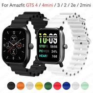 Ocean Silicone Strap For Xiaomi Huami Amazfit GTS 4 3 2 2e gts 4 mini 2mini Metal Buckle Loop Band