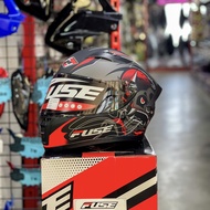 หมวกกันน็อค FUSE Full Face Razor SP 4 Kabuki Gold  Red **เลือกไซร้ได้**