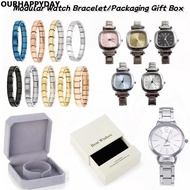 Fashion Italian Charm Modular Watch Bracelet/Packaging Gift Box DIY Gift