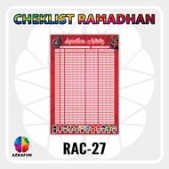 Poster Checklist RAMADHAN ACTIVITY - Ceklist Aktifitas tema Karakter