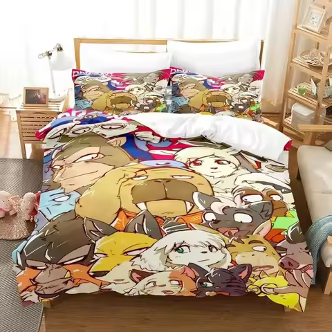 3D Priting Cartoons Odd Taxi Bedding Set Boys Girls Twin Queen Size Duvet Cover Pillowcase Bed Kids 