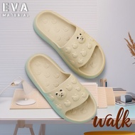 Walk 2025 Bear Bathroom Slipper Anti-slip Thick Slipper Couple Slipper Living Room Indoor Women