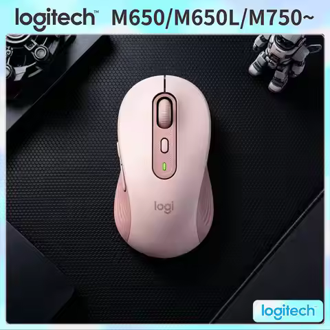 Logitech M650/M650L Wireless Mouse - 400-4000 DPI, 5 Custom Buttons, 90% Reduced Noise, 24-Month Bat