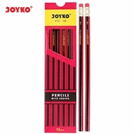 JOYKO 6151 HB Pencil with Eraser HB Pencil/ 12 Pcs
