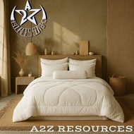 SET CADAR PLAIN/CADAR HOTEL+COMFORTER(.7PCS.) READY STOCK