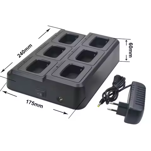 Baofeng BL1X6 BF888S BF888H BF88E BF777S BF666S Walkie Talkie Six-Way Charger 6 Pocket Multi-Unit Ch