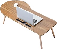 Laptop Bed Desk – Folding Serving Tray | Laptop Stand for Home Office | Foldable Lap Desk | Portable Laptop Desk for Watching and Eating for Bed,Couch,Floor(Size:L90CM,Color:Oak) Fashionable