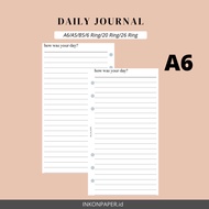 A6 - Daily Journal, Gratitude Journal, Journaling Insert [PAPER ONLY] by INK_ON_PAPER