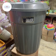 Ember tong jumbo 80 liter silver taiwan / ember tebal besar / tempat sampah jumbo
