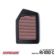 เฮอร์ริเคน HURRICANE AirFilter กรองอากาศรถยนต์ผ้าแดง & สแตนเลส Honda Accord G9 2.4 G10 2.0 L Hybrid