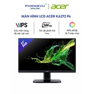 Acer KA272 P6 Monitor - 27 inch - FHD - 144Hz - IPS - 1ms(VRB) - AdaptiveSync -