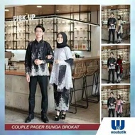 Baju Batik Couple Keluarga Brokat Pager Bunga Kebaya Modern