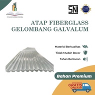 ATAP FIBERGLASS GELOMBANG GALVALUM/RATA TRANSPARAN BENING TERMURAH MEDAN