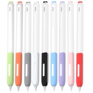 เคสสำหรับ Apple Pencil  2 1 กล่องดินสอ Pro เคสนิ่มบางป้องกันซิลิโคนสำหรับ iPad Pencil Gen 2nd 1 Tablet Pro ปลอกปากกาสไตลัสแบบสัมผัสกันลื่นกล่องดินสอกันตก