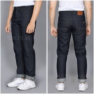 PROMO BIG SALE - RAW DENIM RIGID RAW DENIM SELVEDGE JEANS RAW DENIM SELVEDGE SHELLSTICK ZIGZAG - MEN