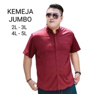 KATUN KEMEJA Jumbo Men's Shirts 2L - 7L Cotton Material / Plain Super Jumbo Shirts / Super Jumbo Pri