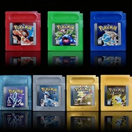 GBC Pokemon 16-bit Game Video Game Cartridge Console Card Merah Biru Perak Kuning