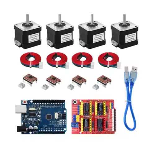 CNC-Shield V3 Engraving Machine + A4988 Motor Driver Kit + Stepper Motor Nema17 17HS4401S Step Motor