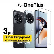 3Pcs OnePlus Ace 2 Screen Protector Tempered Glass For OnePlus Ace 2 Ace Pro Racing Nord CE 2 Lite Nord 2 2T N20 N200 5G OnePlus 11 10 9 Pro 11R 10T 10R 9R 9T 9E Glass Film