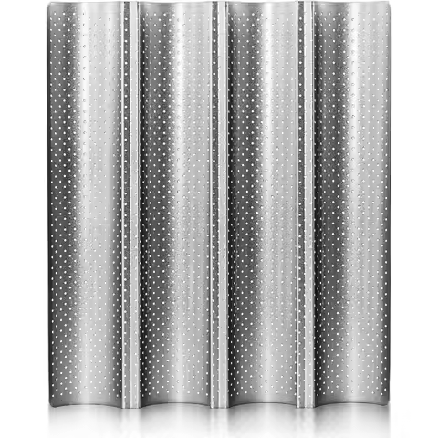 4 Loaves Loaf Bake Mold Baguette Tray Reusable Bread Pan Nonstick French Bread Baking Heat Resistant